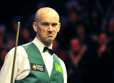 Ebdon: not a great singer as it turns out.