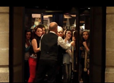 Hotel staff struggle to keep fans out