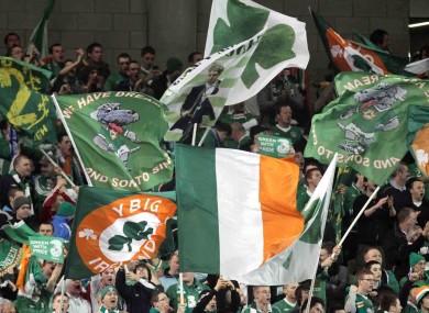 Irish fans have turned out in big numbers during past major tournaments.