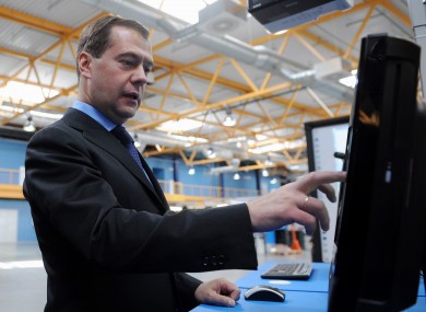 Dmitry Medvedev pictured last year