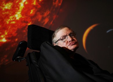 Stephen Hawking (File photo)