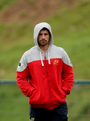 Munster man Denis Leamy at squad training at Cork IT yesterday.