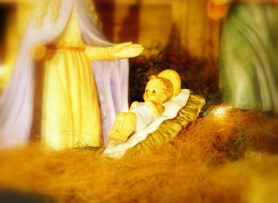 A Baby Jesus figurine, as yet unstolen