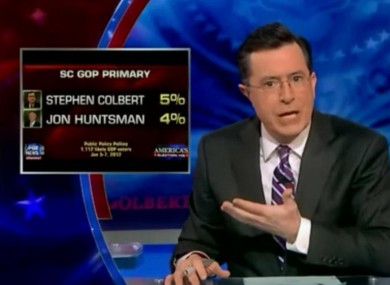 Colbert responding to poll result on Wednesday