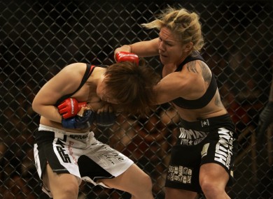 Santos walloping Hitomi Akano way back in 2009.