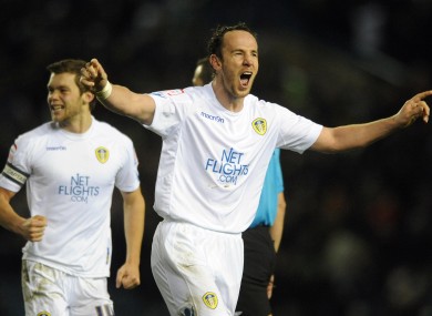 O'Brien celebrates a goal against Hull City in November 2010 (file photo).