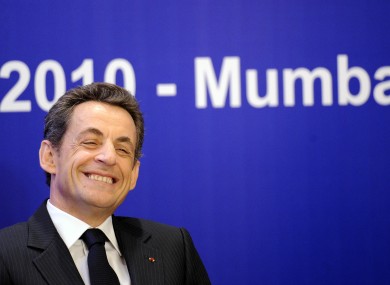 Something to smile about for Sarkozy