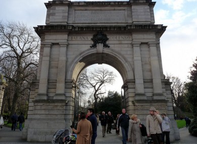The Fusilier's Arch at St Stephen's Green. An Act from 1877, opening the Green to the public, is one of the few to survive the chop.