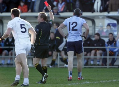 Dublin's Paul Brogan makes his way from the field.