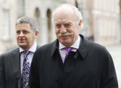 Founder of NCB Stockbrokers Dermot Desmond pictured arriving at the Moriarty Tribunal in 2010