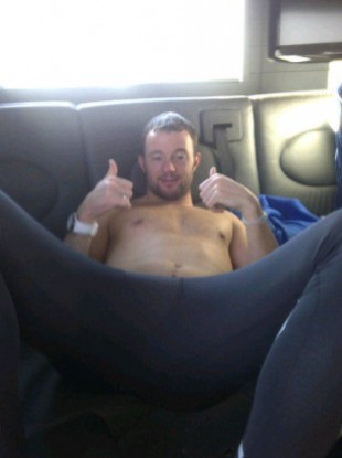 Noel hunt in tights. Obviously