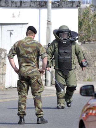 The Defence Forces' Army Bomb Disposal Team in action (File photo)