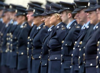 File photo: New garda graduates at Templemore.