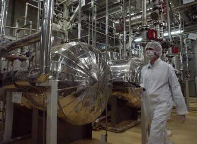 Inside the uranium conversion facility near Isfahan, Iran which processes uranium ore into gas for use in enrichment at a separate facility.