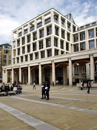 The London Stock Exchange in Paternoster Square in London