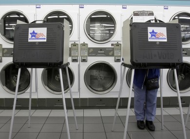 Voting in the 2008 presidential election.