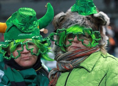 Two of the 10,000-or-so Irish fans who were left dejected - and out of pocket - by the last-minute postponement of the Six Nations game against France last night.