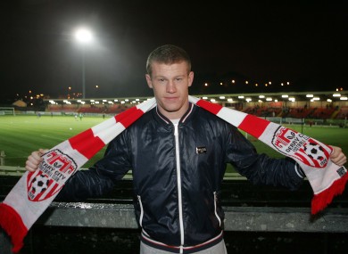 Sunderland winger James McClean celebrated his call-up to the Republic of Ireland squad by visiting the Brandywell to watch Derry City v Lisburn Distillery last night.