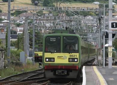 A DART leaving Bray station (File photo)