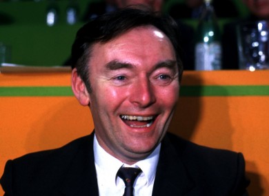 Pádraig 'Pee' Flynn at the Fianna Fáil Árd-Fheis in 1989: Flynn has this afternoon resigned his membership of the party.