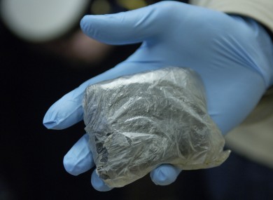 File photo of drugs seized by gardaí