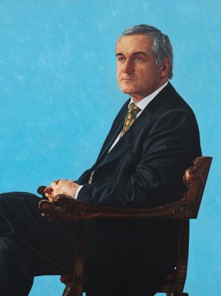 James Hanley's €10,000 portrait of Bertie Ahern, which was hung in Leinster House last year.