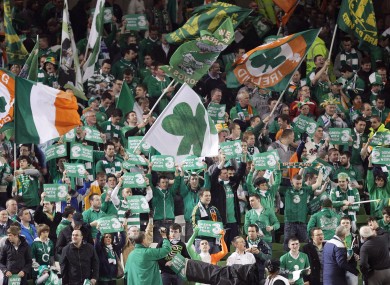 Irish fans have oversubscribed to the ticketing process.