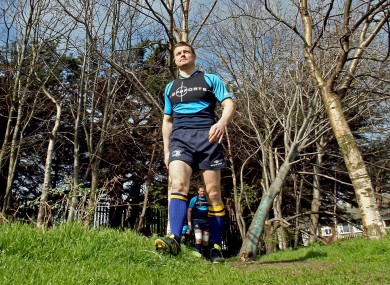 Brian O'Driscoll arrives for squad training at UCD today.