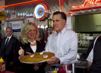 Pancake Monday - on the campaign trail with Romney and his wife Ann