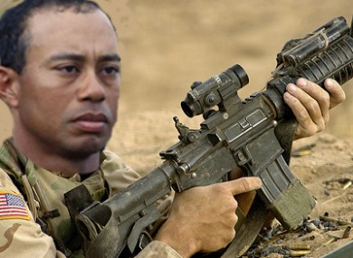 Tiger Woods: wanted to be a Navy SEAL.