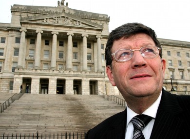 Sinn Féin's Pat Doherty outside Stormont