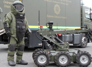 File photo of a member of the Army Bomb Disposal Team.