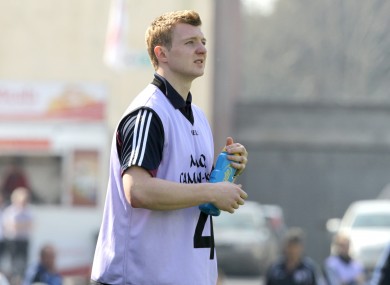 Joe Canning in his role as waterboy in Pearse Stadium.