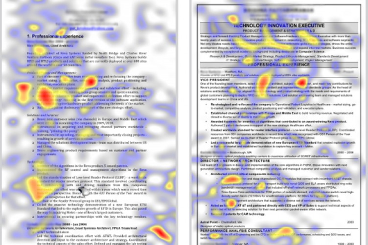 what recruiters look at during the 6 seconds they spend on your cv resume tracking