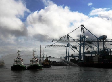 File photo of Dublin Port.