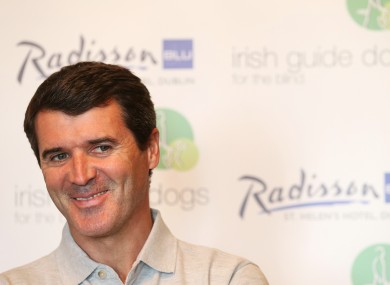 Keane was in Dublin today promoting Irish Guide Dogs for the Blind.