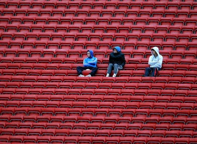 Spectators watch the Munster minor football semi-final in Pairc Ui Chaoimh. Tipperary beat Cork by 1-10 to 1-9.