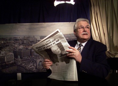 Ken Maginnis pictured in 2001 as he resigned his seat