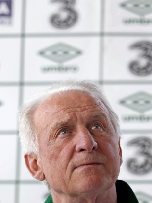 Divine intervention: Ireland manager Giovanni Trapattoni.