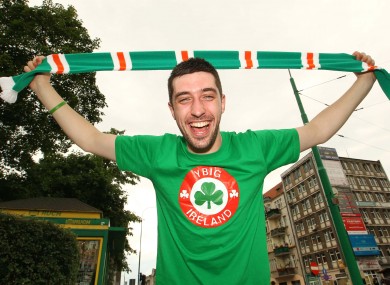 A happy camper: Neil Byrne from Portmarnock.