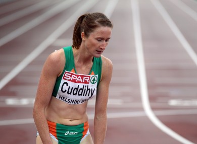 Joanne Cuddihy was disqualified from the 400m heats.