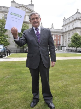 Brendan Howlin with the first progress report of the Croke Park Implementation Body.