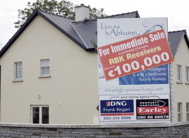 Ghost housing estate Lios na hAbhainn in Roosky, Co. Leitrim