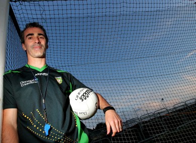 Donegal manager Jim McGuinness in MacCumhaill Park in Ballybofey last week.