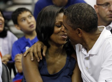 One of the many PDAs of President Barack Obama and his wife Michelle in July.