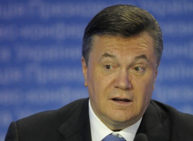 Ukrainian President Viktor Yanukovych