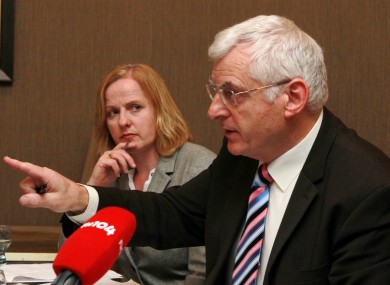 Joe Higgins, seen here with SP colleague Ruth Coppinger, says Clare Daly's continued support for Mick Wallace could hinder the ULA's goals of becoming a real political alternative.