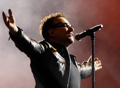 Bono performing in Mexico last year.