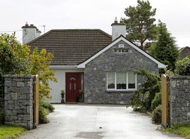 The house on Bachelor's Walk in Tullamore, Co Offaly, where the body of an 11-year-old girl was discovered by Gardai