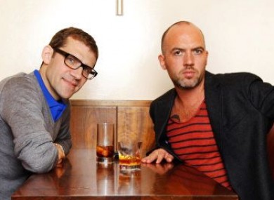 Dylan McGrath (right), seen her with Masterchef Ireland co-judge Nick Munier, opened Rustic Stone two years ago.